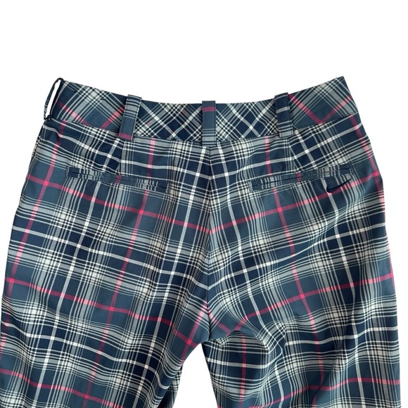 Nike Golf Women’s Tour Performance Dri-FIT Pants – Blue & Pink Plaid – Size 4 P - Picture 8 of 9